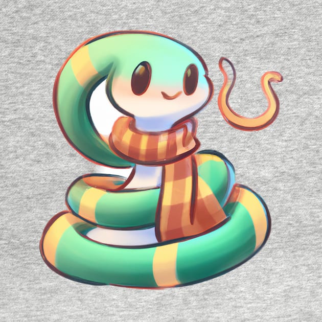 Cute Snake Drawing by Play Zoo